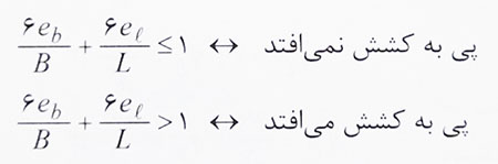 محاسبه تنش زیر پی 