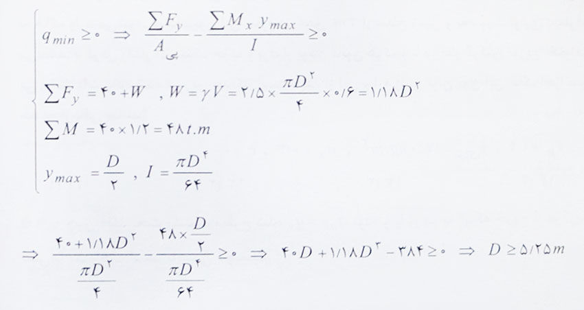 بررسی به کشش افتادن پی 