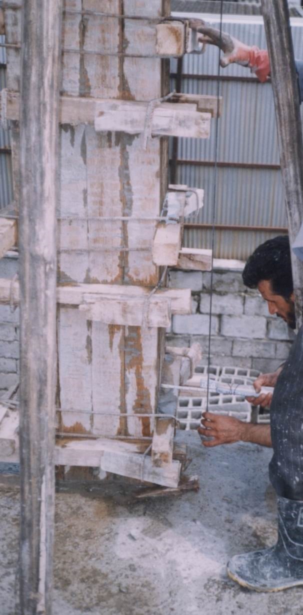 شاغول كردن ستون