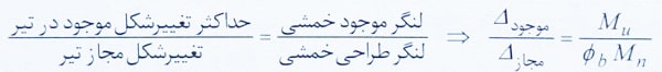 کنترل تغییر شکل تیر