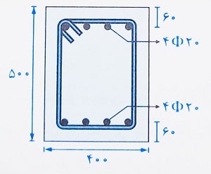 برش طراحی تیر بتنی