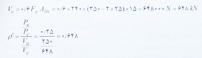 تعیین طول تیر پیوند بین مهاربند