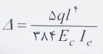 تغییر شکل تیر دو سر ساده