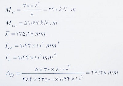 لنگر خمشی تیر بتنی