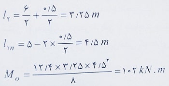 لنگر دهانه های کناری دال دو طرفه