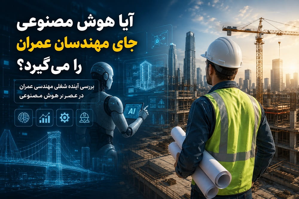 آیا هوش مصنوعی جای مهندسان عمران را می‌گیرد؟ | آینده شغلی مهندسی عمران در عصر AI