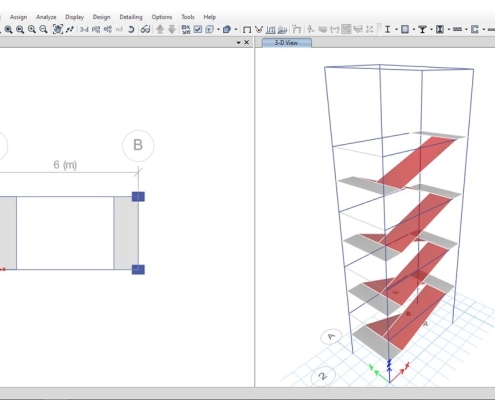 ترسیم و مدلسازی پله در ایتبس