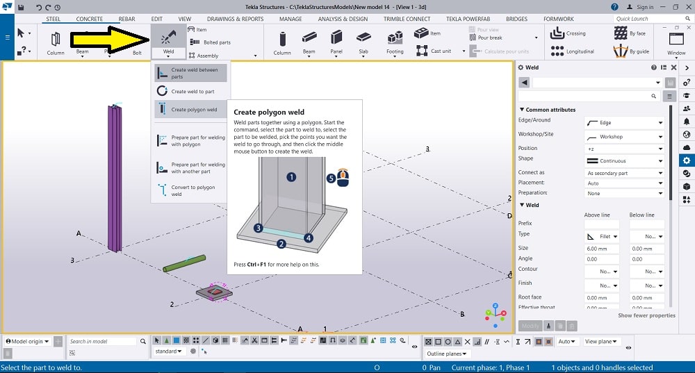 انواع جوش در تکلا استراکچرز با مثال