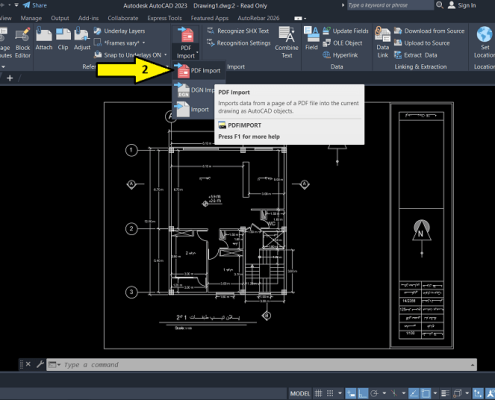 تبدیل نقشه PDF به DWG فایل اتوکد قابل ویرایش