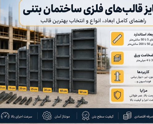 انواع قالب های فلزی بتن