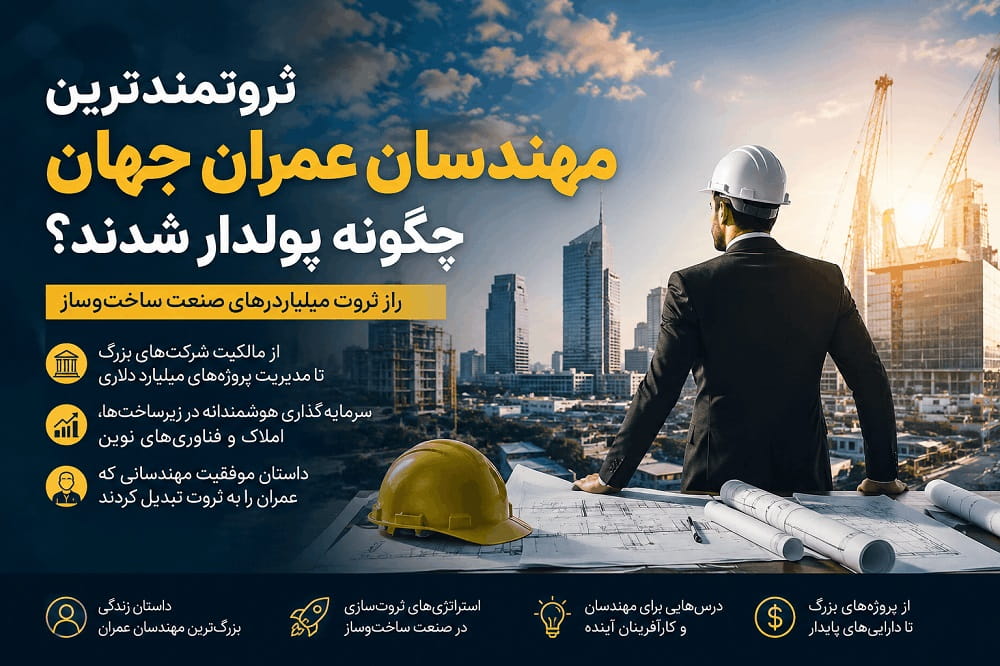 ثروتمندترین مهندسان عمران جهان چگونه پولدار شدند؟ 