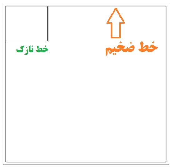 نمایش خط ضخیم در اتوکد